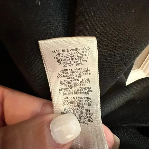 MICHAEL Michael Kors Black Classic Stretchy Short Sleeve Dress Size 12 Large L - Picture 8 of 10